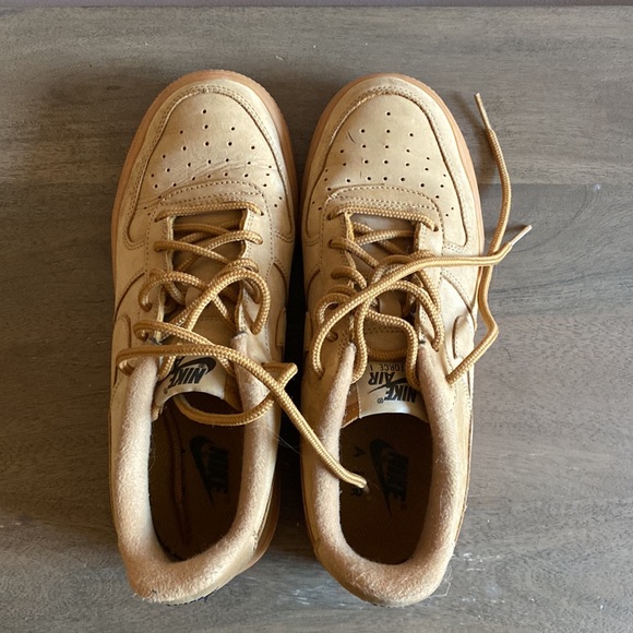 Wheat suede Nike Air Force 1s - Picture 2 of 5